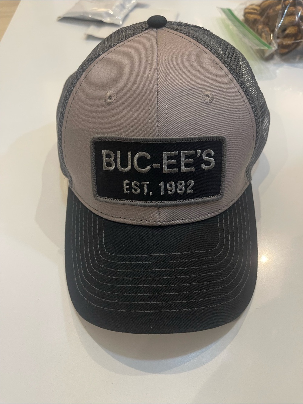 Two-Tone Trucker Hat - Gray and Black